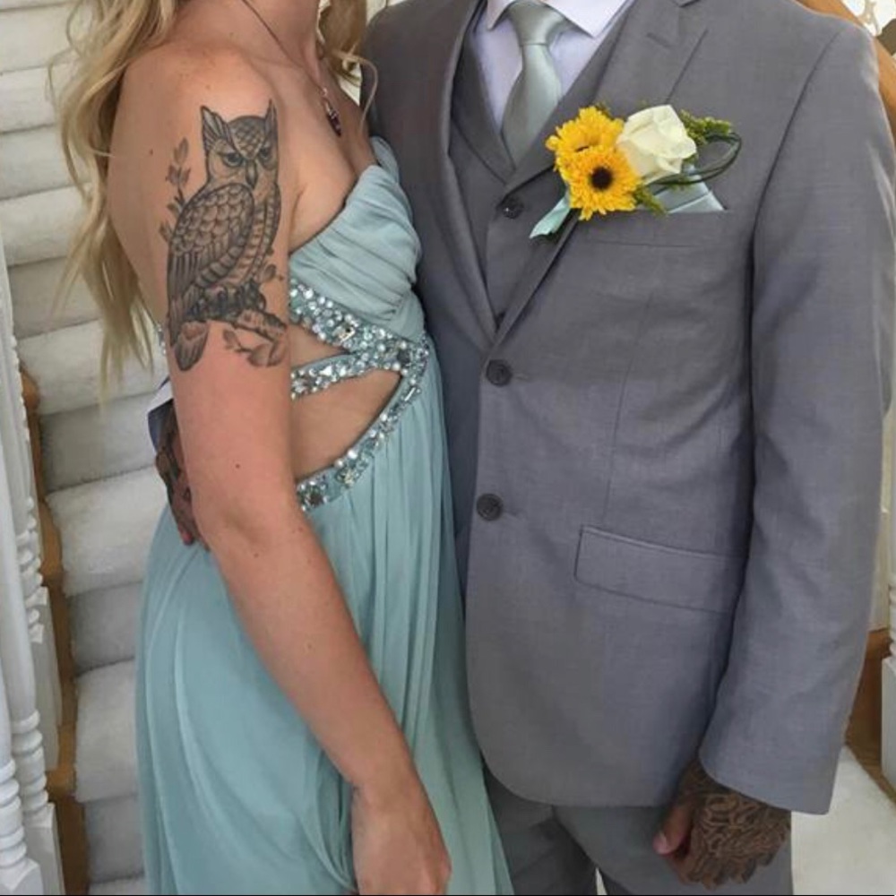 Teal formal dress
